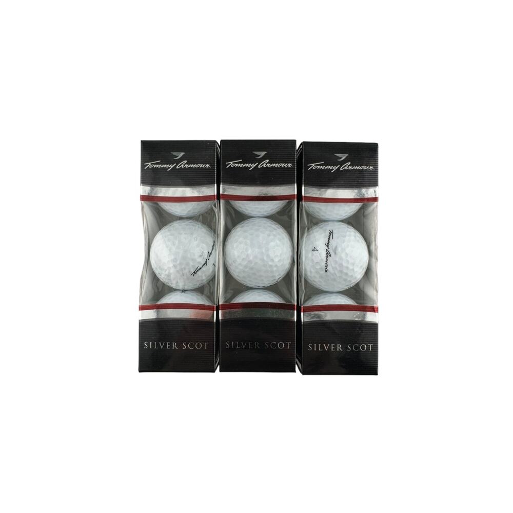 Tommy Armour Silver Scot Golf Balls Three Sleeves of 3 NIB